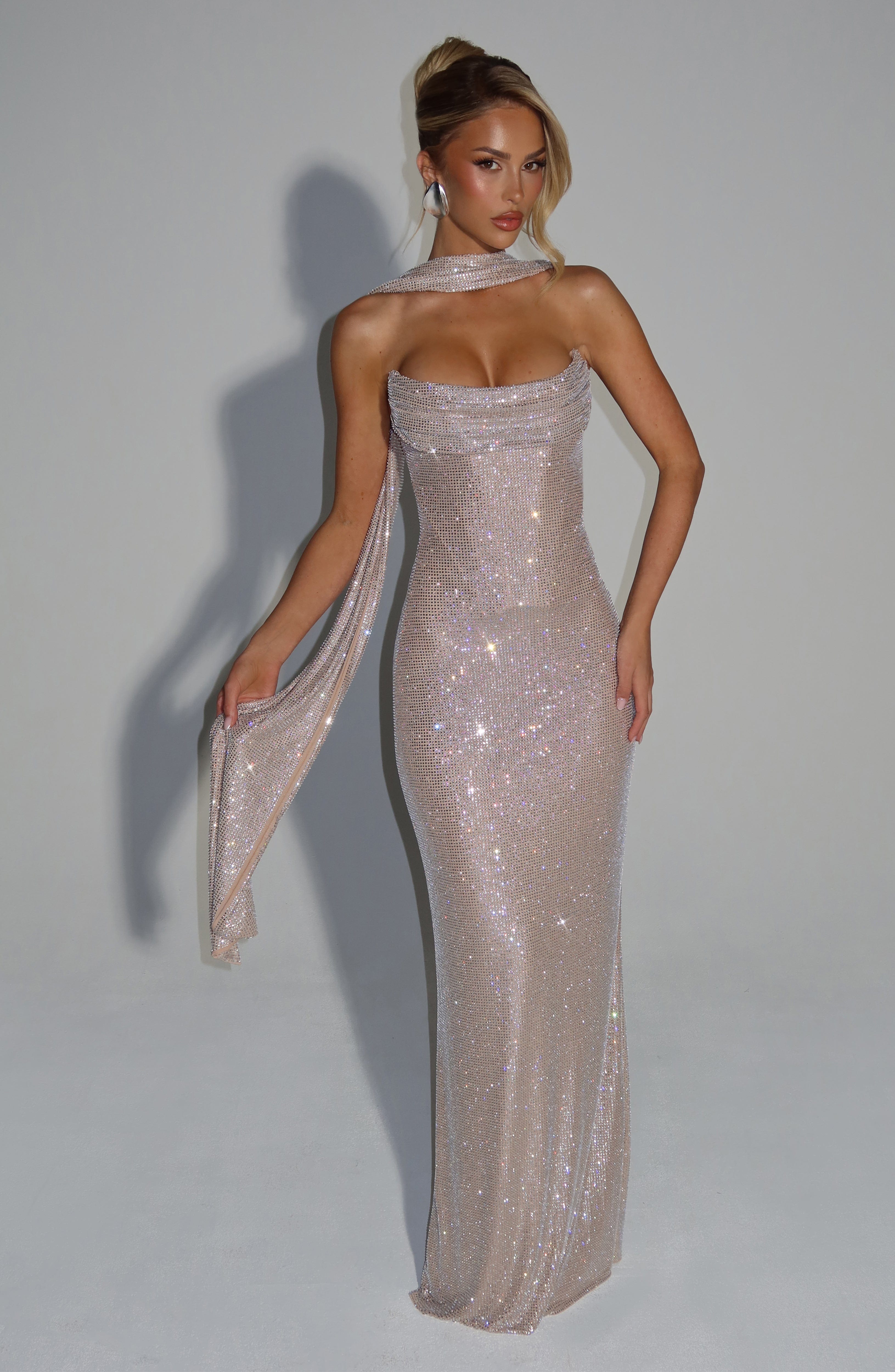 Mirabella Maxi Dress - Nude